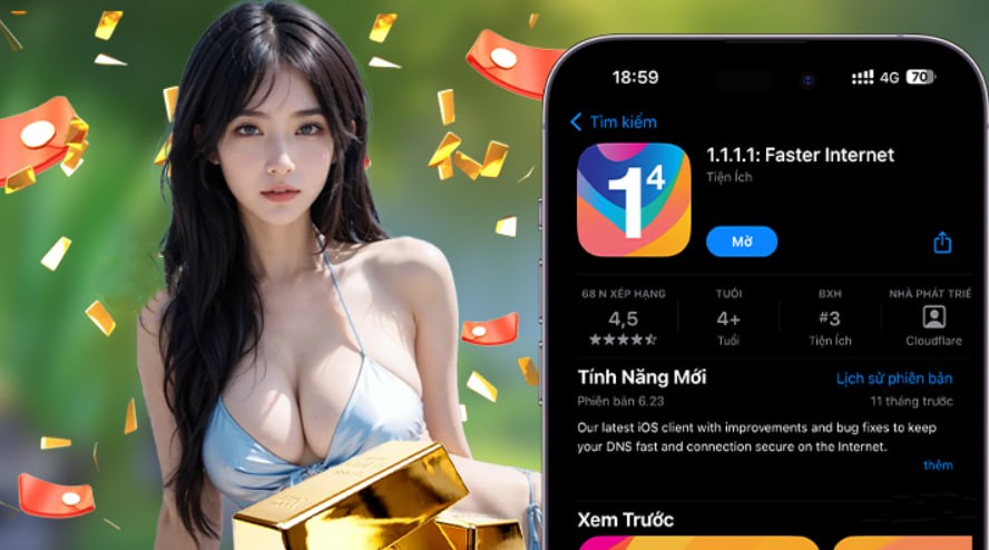 Hình ảnh quảng cáo của rik88 hiển thị nền tảng và các lợi ích